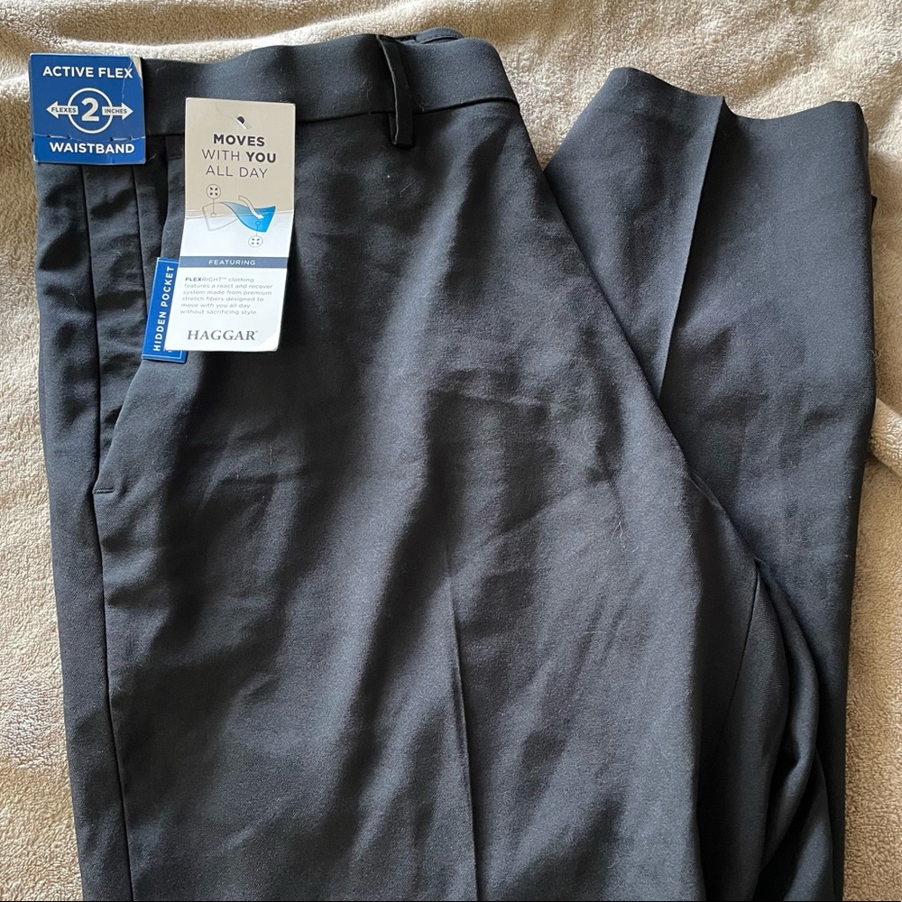 Haggar Men’s Active Series Black Performance Pant